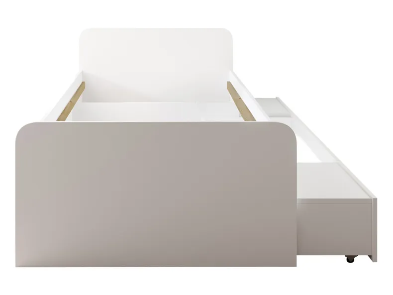 BRW Каркас кровати Boro 90x200 с 3 ящиками белый, белый LOZ3S/90A-BI фото №3