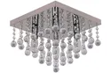 BRW Четырехпозиционный потолочный светильник Piccadilly из серебристого металла 079375 фото thumb №1
