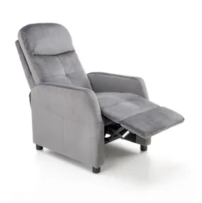 Кресло реклайнер мягкое раскладное HALMAR FELIPE 2, серый фото