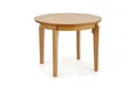 Обідній стіл розкладний HALMAR SORBUS 100-200x100 см, стільниця та ніжки - медовий дуб фото thumb №9