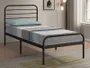 Ліжко односпальне SIGNAL BOLONIA, чорний, 90x200 фото