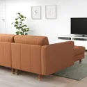 IKEA LANDSKRONA ЛАНДСКРУНА, 4-місний диван, з шезлонгом / Grann/Bomstad золото-коричневий / дерево 492.703.59 фото thumb №5