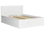 BRW Кровать Tetrix 140x200 с каркасом и ящиком для хранения белый глянцевый, белый глянец LOZ/140/B-BIP фото