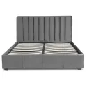 Кровать MEBEL ELITE 140x200 MARI Velour Grey фото thumb №1