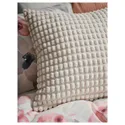 IKEA SVARTPOPPEL СВАРТПОППЕЛ, чохол на подушку, кремово-білий, 50x50 см 605.430.04 фото thumb №4