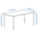 IKEA MITTCIRKEL МІТТЦІРКЕЛЬ / OLOV ОЛОВ, письмовий стіл, яскравий сосново-чорний ефект, 120x60 см 595.086.81 фото thumb №5