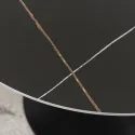Стол круглый с эффектом мрамора MEBEL ELITE SANDER 90 см, черный фото thumb №7