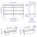 IKEA IDANÄS ІДАНЕС, меблі д/спальні, компл із 4 предм, темно-коричневий, 160x200 см 994.834.00 фото thumb №12