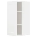 IKEA METOD МЕТОД, навесной шкаф с полками, белый Энкёпинг / белая имитация дерева, 40x80 см 794.734.59 фото thumb №1