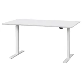 IKEA RODULF РОДУЛЬФ, стіл регульований, білий, 140x80 см 595.303.28 фото