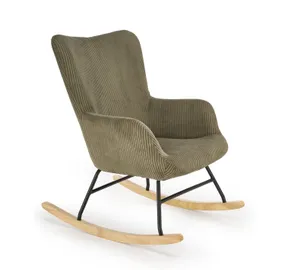 Крісло-гойдалка HALMAR BELMIRO, оливково-зелений фото
