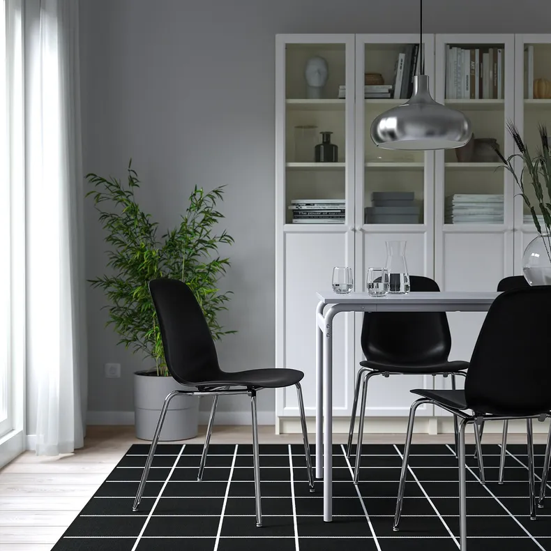IKEA LIDÅS ЛИДОС, стул, черный / сефаст-хром 995.055.67 фото №3