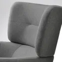 IKEA OSKARSHAMN ОСКАРШАМН, крісло з підголівником, ТІББЛЕБЮ бежевий/сірий 205.236.11 фото thumb №4