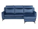 BRW Прямокутний кутовий розкладний диван Leo з ящиком для зберігання велюровий синій, Monoli 77 Navy NA-LEO-2F_REC/BK-TK1_AB0F45 фото thumb №1