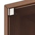 IKEA EKET ЭКЕТ, навесной шкаф со стеклянной дверью, коричневый орех, 35x35x35 см 795.330.19 фото thumb №6