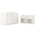 IKEA HAUGA ХАУГА, комплект мебели д / спальни, 3 предм., белый 094.833.86 фото thumb №1