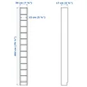 IKEA GNEDBY ГНЕДБИ, стеллаж, белый, 202 см 402.771.43 фото thumb №2