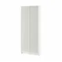 IKEA BILLY БІЛЛІ / HÖGBO ХЕГБУ, книжкова шафа зі склян дверц, білий, 80x30x202 см 794.836.13 фото