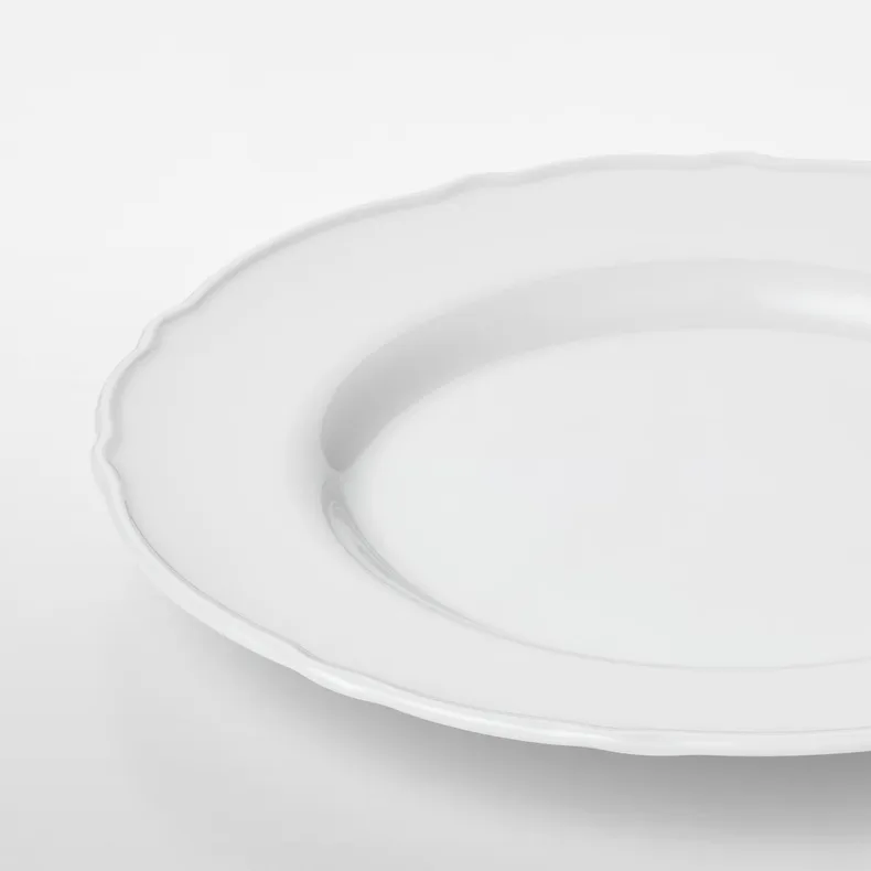 IKEA UPPLAGA УППЛАГА, тарелка, белый, 28 см 104.247.01 фото №14