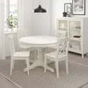 IKEA INGATORP ІНГАТОРП, розкладний стіл, білий, 110 / 155 см 402.170.69 фото thumb №3