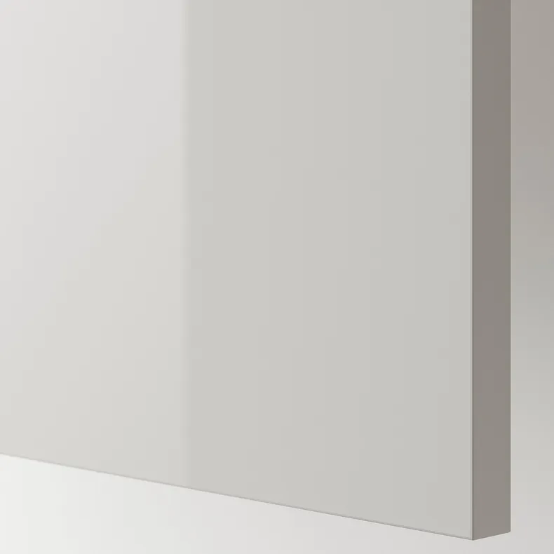 IKEA RINGHULT РІНГХУЛЬТ, облицювальна панель, глянцевий світло-сірий, 39x106 см 103.271.25 фото №2