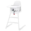 IKEA LANGUR ЛАНГУР, детский / высокий стул+столешницей, белый 492.525.53 фото thumb №1