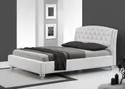 Ліжко двоспальне HALMAR SOFIA 160x200 см біле фото thumb №2