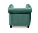 Кресло мягкое HALMAR ERIKSEN темно-зеленый/черный фото thumb №3