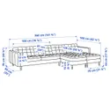 IKEA LANDSKRONA ЛАНДСКРУНА, 5-местный диван, с шезлонгом / Gunnared темно-серый / металлик 692.699.82 фото thumb №9