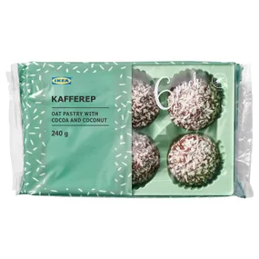 IKEA KAFFEREP КАФФЕРЕП, вівсяне печиво з какао й кокосом, Сертифіковано Альянсом з охорони тропічних лісів, 240 g 005.243.91 фото