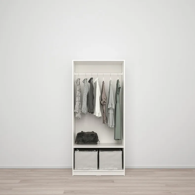 IKEA KLEPPSTAD КЛЕППСТАД, гардероб із 2 дверцятами, білий, 79x176 см 804.372.34 фото №5