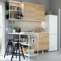 IKEA ENHET ЕНХЕТ, кутова кухня, білий / імітація. дуб 993.382.05 фото thumb №2