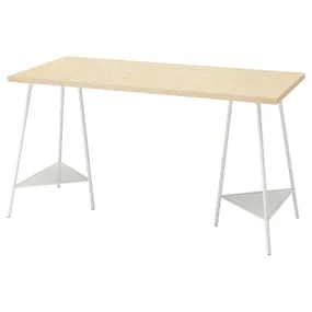 IKEA MITTCIRKEL МИТТЦИРКЕЛЬ / TILLSLAG ТИЛЛЬСЛАГ, письменный стол, яркий сосновый / белый эффект, 140x60 см 095.087.54 фото
