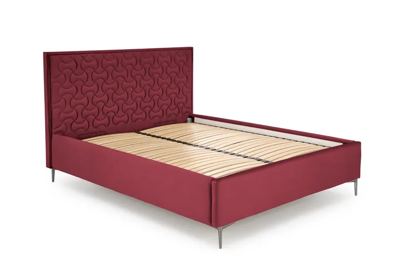 Узголів'я ліжка HALMAR MODULO W2 160 см бордового кольору. Моноліт 59 фото №2