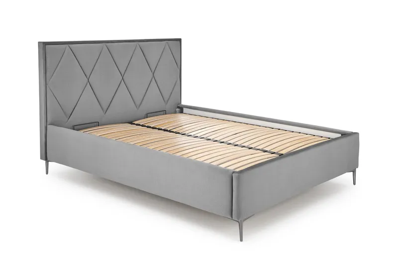 Узголів'я ліжка HALMAR MODULO W4 160 см сірого кольору. Моноліт 85 фото №2