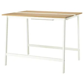 IKEA MITTZON МІТТЗОН, стіл для конференцій, дуб okl/білий, 140x108x105 см 695.334.68 фото