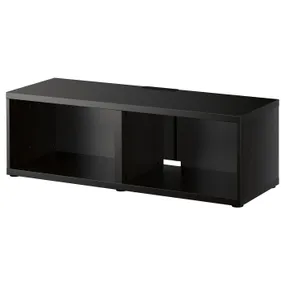 IKEA BESTÅ БЕСТО, тумба под ТВ, черно-коричневый, 120x40x38 см 902.945.12 фото