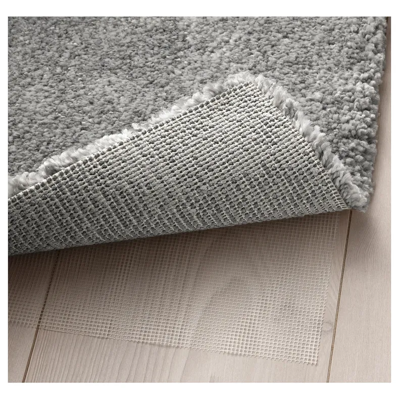 IKEA STOENSE СТОЕНСЕ, килим, короткий ворс, класичний сірий, 170x240 см 004.268.28 фото №6