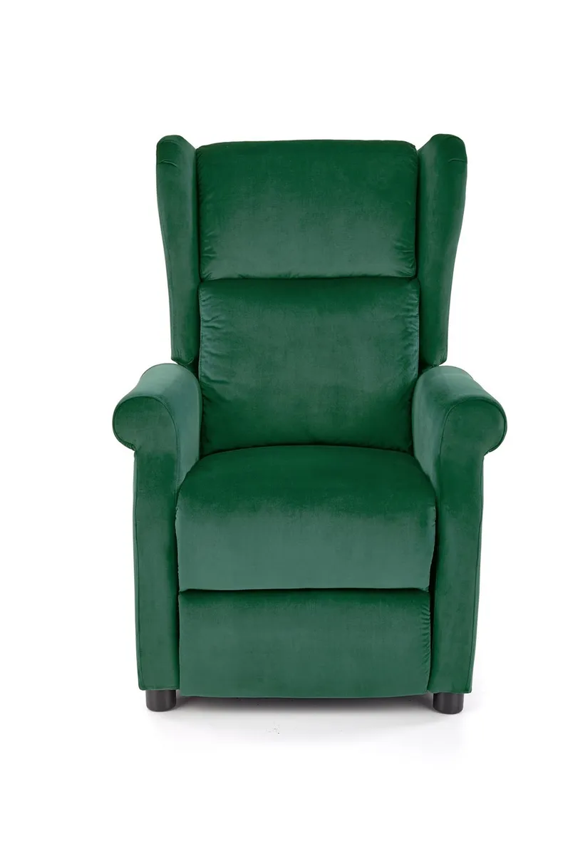 Кресло реклайнер HALMAR AGUSTIN 2 темно-зеленый фото №4