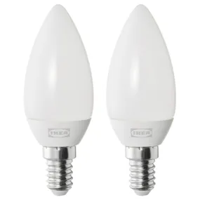 IKEA SOLHETTA СОЛЬХЕТТА, LED лампа E14 250 лм, люстра / опаловий білий 304.987.48 фото