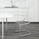 IKEA TOBIAS ТОБИАС, стул, прозрачный / хром 803.496.71 фото thumb №4