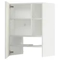 IKEA METOD МЕТОД, настінн шаф д / витяжки з полиц / дверц, білий / ВАЛЛЬСТЕНА білий, 60x80 см 995.073.02 фото thumb №1