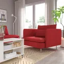 IKEA SÖDERHAMN СЕДЕРХАМН, крісло, Тонеруд червоний 895.144.02 фото thumb №2