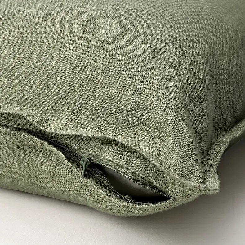 IKEA DYTÅG ДЮТОГ, чехол на подушку, серо-зеленый, 50x50 см 705.541.29 фото №3