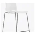 IKEA GLENN ГЛЕНН, барний стілець, білий / хром, 66 см 601.317.34 фото thumb №6