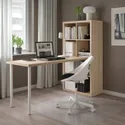 IKEA KALLAX КАЛЛАКС / LAGKAPTEN ЛАГКАПТЕН, стол, комбинация, белый / дуб, окрашенный в белый цвет, 77x179x147 см 494.816.82 фото thumb №2
