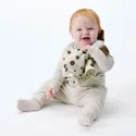 IKEA DRÖMSLOTT ДРЕМСЛОТТ, покривальце з м’якою іграшкою, у формі цуценяти білий/коричневий, 30x30 см 605.263.92 фото thumb №4
