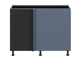 BRW нижний угловой кухонный шкаф Верди левый мистик матовый встраиваемый угловой 125х82 см, черный/матовый FL_DNW_125/82/65_L/B-CA/MIM фото