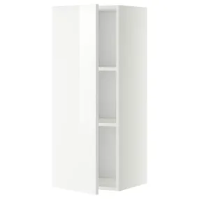 IKEA METOD МЕТОД, навесной шкаф с полками, белый / Рингхульт белый, 40x100 см 694.561.82 фото