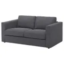 IKEA VIMLE ВИМЛЕ, чехол на 2-местный диван, Окрашенный в средне-серый цвет 793.994.31 фото thumb №2